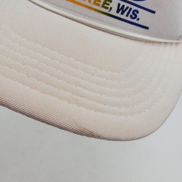 VINTAGE Civic Snapback Meshback Cap Hat Meshback 1983 Rex Mays 150 Milwaukee - Picture 2 of 12